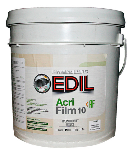 Acrifilm 10: Pintura Elastomérica, Verde, 4,5 Gal