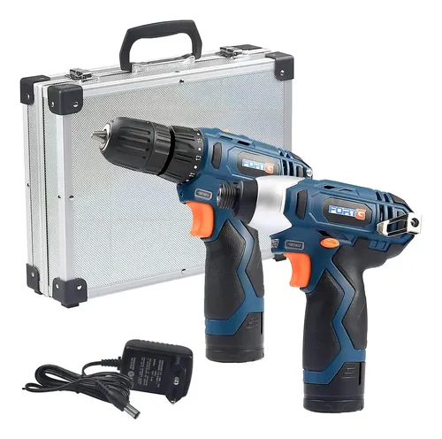 Kit Parafusadeira Impacto 1/4" + Furadeira FortG Pro Maleta