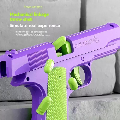 Pistola Colt 1911 Fidget Antistress Carrot 3d
