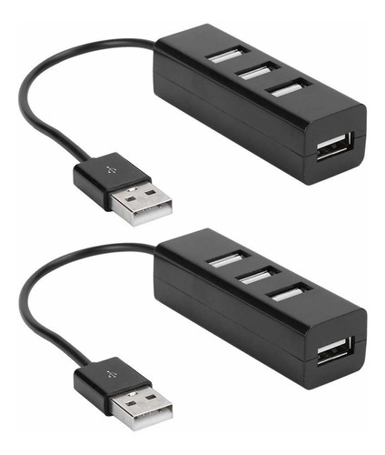 Salaty Hub 4 Puerto Usb2.0 2 Pieza Plug And Play Para 4usb