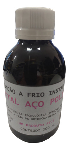 Kit Oxidação Negra A Frio Metal Aço 100 Ml Reparo Imediato