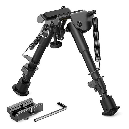 Bipé BiPod Metal Retrátil Tático Sniper C/ Adap De Trilho