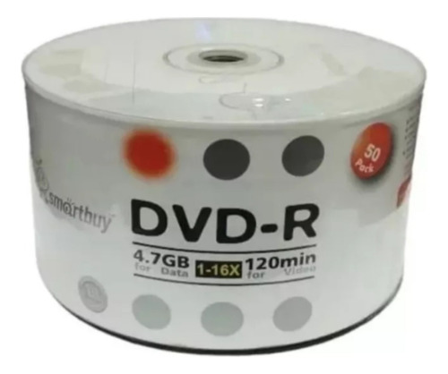 Smartbuy Dvd-r 16x 4.7gb Pack 50 Discos.