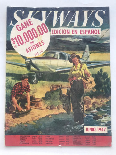 Antigua Revista De Aviacion Skyways Vol Ii N° 6 Junio 1947