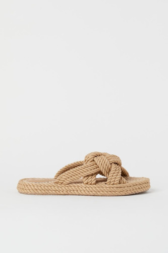 Sandalias Slides Con Tiras Trenzadas Y Entrelazadas H&m T 39