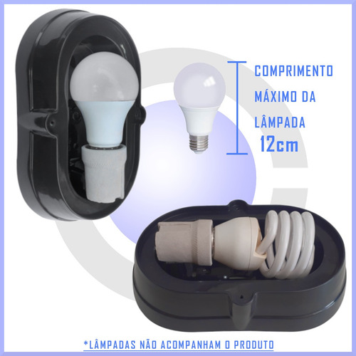 Imagem 3 de 6 de Arandela Tartaruga Bivolt Ambiente Interno/externo