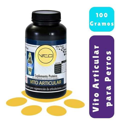 Vito Articular Perros. 100 Gr. Sumplemento Proteico  Mineral