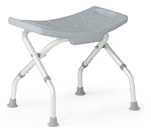 Silla De Ducha Plegable Gris Medline Sin Respaldo