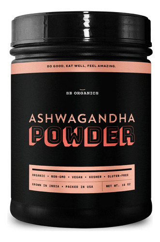 Sun Bay Organics - Polvo Puro De Raz De Ashwagandha De La In