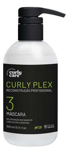 Máscara Curly Plex Reconstrução Dos Cachos Curly Care 300ml