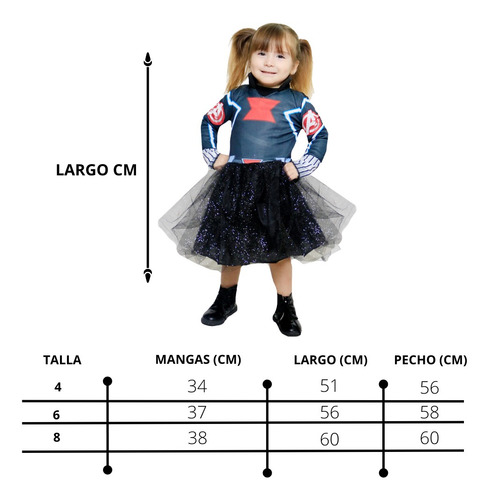 Disfraz Con Licencia Black Widow Fantasy Ruz