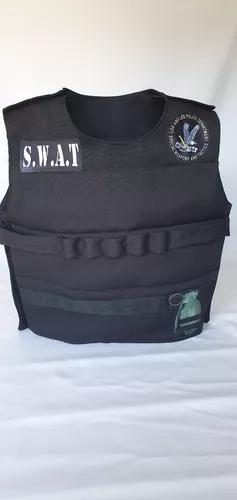 Chaleco de Swat Negro para niño y niña