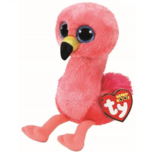 Bolsinha Mochilinha Infantil Menina Pelúcia Flamingo Gilda P