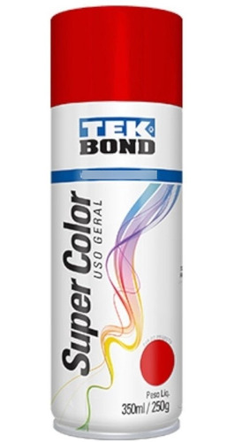 Tinta Spray Vermelho Uso Geral 350ml Tekbond 23041006900