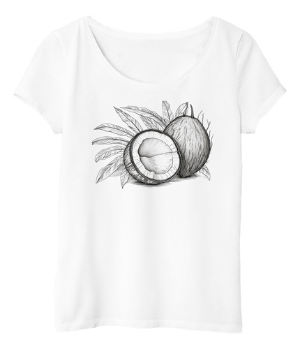 Remera Mujer Coco Dibujo Grafito Negro Y Blanco M2