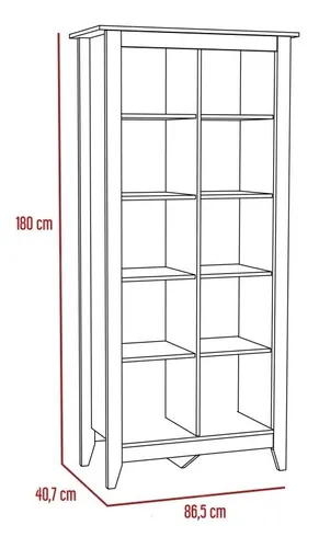 Librero Essential - Wengue