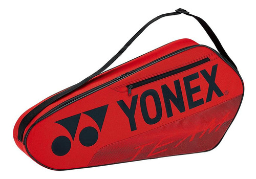 Yonex Team Racquet - Bolsa De Tenis (3 Unidades), Color Roj.