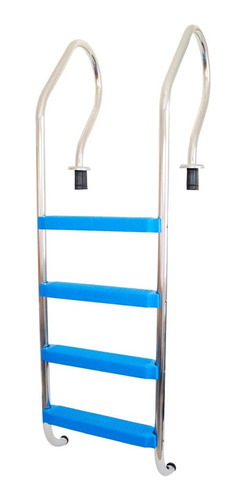 Escalera Vulcano De 4 Peldaños Plasticos Para Pileta Piscina