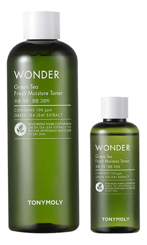 Tonymoly Wonder Tónico Facial Green Tea Set 500 Ml + 100 Ml 