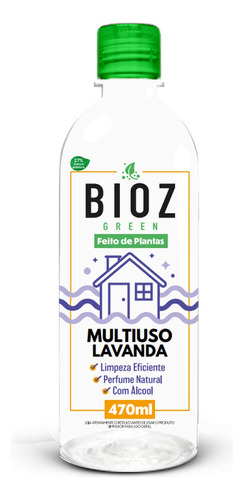 Multiuso Limpeza Biodegradável Lavanda Bioz Green 470ml