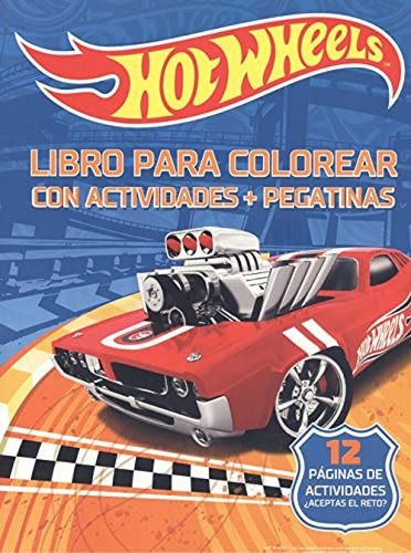 Hot Wheels. Libro Para Colorear Con Actividades + 