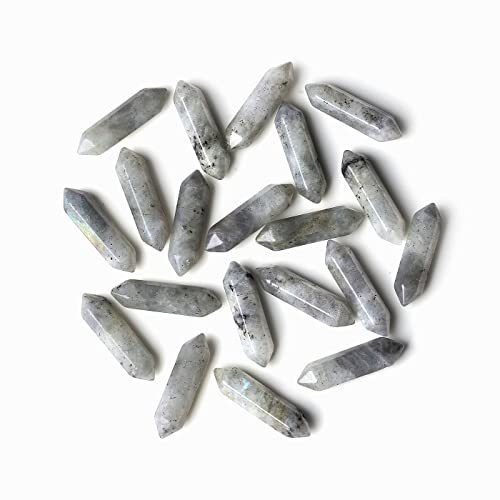 Piedras De Quarzo Pendulo Labradorite Gris 10u De  33x10mm