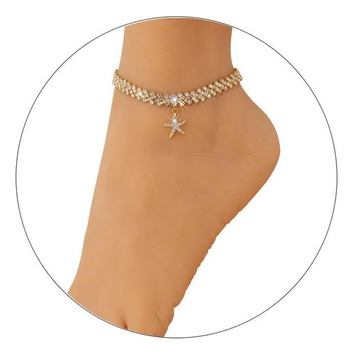 Kepvrio Pulseras De Tobillo Para Mujer, Tobillera De Tenis Y