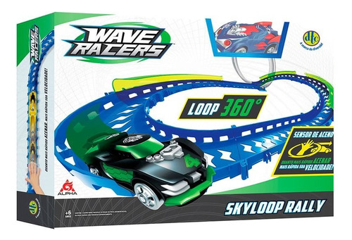 Pista Wave Racers - Skyloop Rally - C/ Carrinho - Dtc Cor Colorido