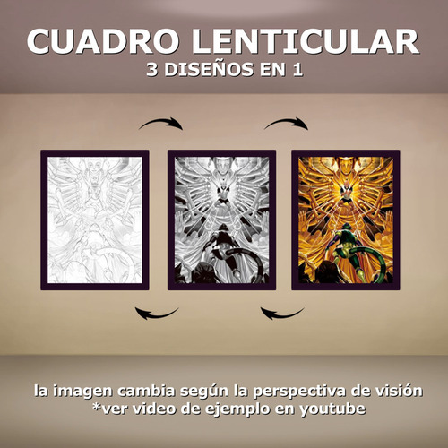 Cuadro Lenticular 3d Hunter X Hunter Meruem Netero Final