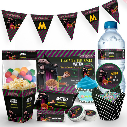 Kit Imprimible Hotel Transylvania 2, Candy Bar, Cumpleaños