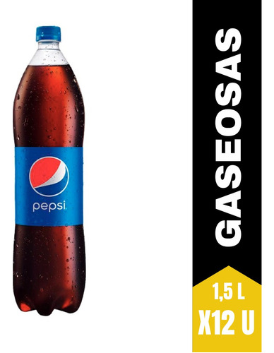 Pepsi Botella 1,5l Original Pack X12 Zetta Bebidas