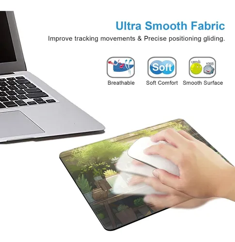 Mouse Pad Antideslizante Impermeable 24x20 Cm