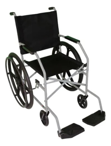 Cadeira De Rodas Em Pneu Maciço Cinza Jeri 1009 - Carone