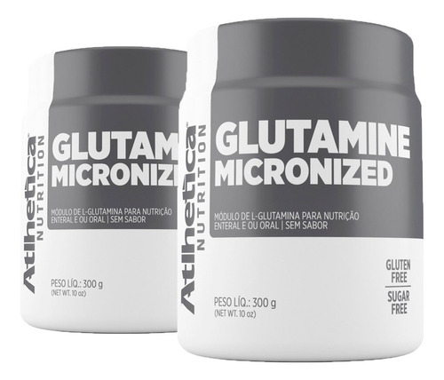 2x Glutamina Micronizada 300g - Atlhetica Nutrition