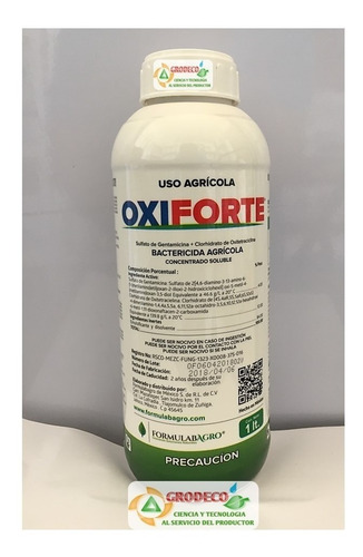 Bactericida Agricola Oxiforte 1 Lt Gentamicina ; Agrygen 