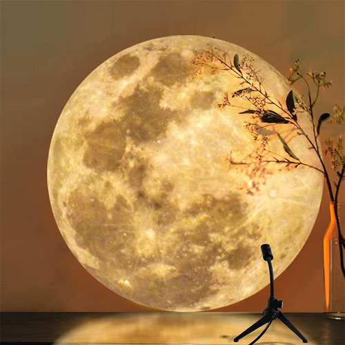 Moon Night Light Carga Fantasy Proyector Luz De 18 Cm