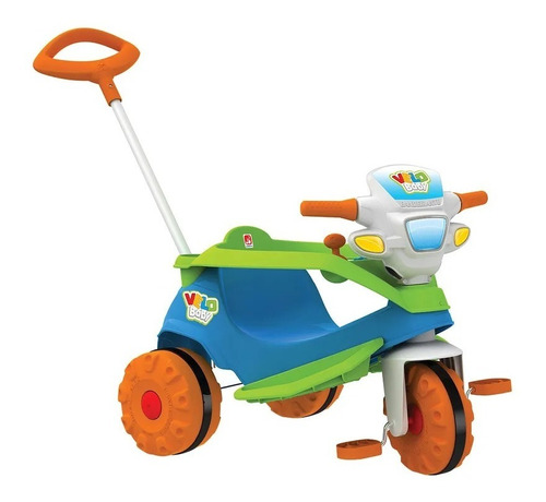 Triciclo Velobaby Infantil Azul E Rosa - Bandeirante