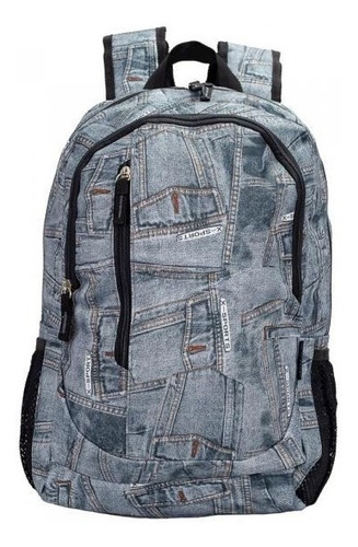 Imagem 1 de 1 de Mochila Vix Chenson Jeans Escolar Trabalho Casual