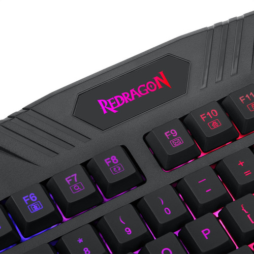 Imagen 4 de 8 de Teclado gamer Redragon Harpe Pro K503A RGB QWERTY español color negro con luz RGB