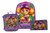 Comprar Scool - Set Mochila Oficio Lonchera Y Cartuchera Paw Patrol Color Multicolor Diseño de la tela Liso