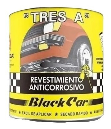 Pintura Anticorrosiva Para Vehiculos Black Car Sureca 1/4 Ga