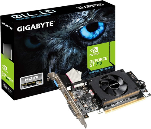Tarjeta De Video Nvidia Geforce Gt 710 Gigabyte Ddr3 2gb Ram