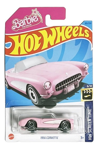 Barbie The Movie 1956 Corvette Hotwheels Mattel Metal