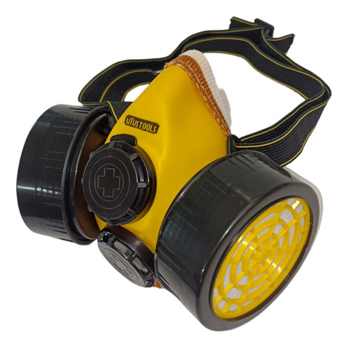 Imagen 1 de 8 de Tapabocas Respirador Doble Filtro Protección Industrial