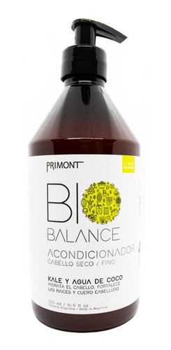 Primont Bio Balance Acondicionador Vegano Pelo Seco X 500ml