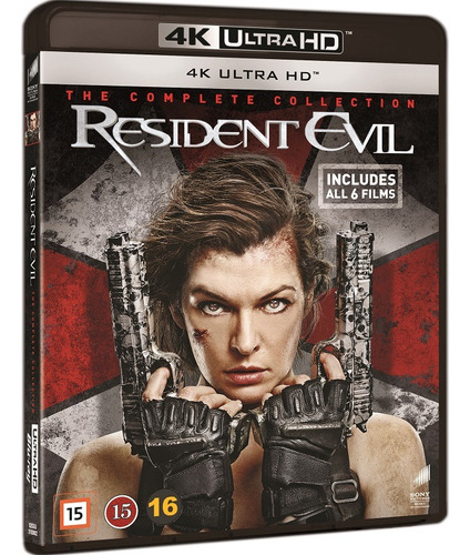 Resident Evil Coleção 6 Filmes Blu-ray 4k Uhd Dublado/leg