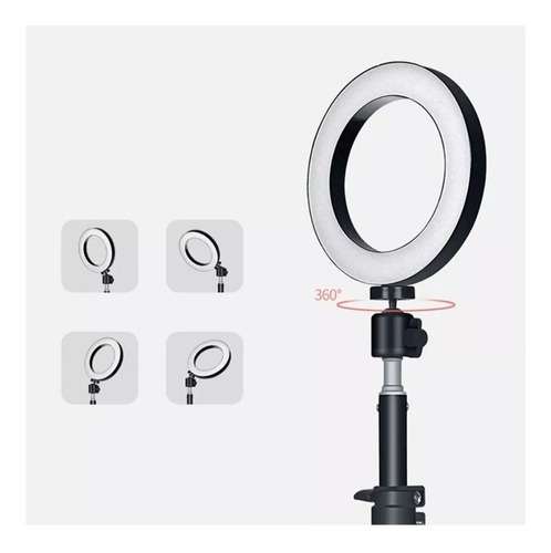 Aro De Luz Led 26cm + Soporte Para Celular + Trípode 2.10 M