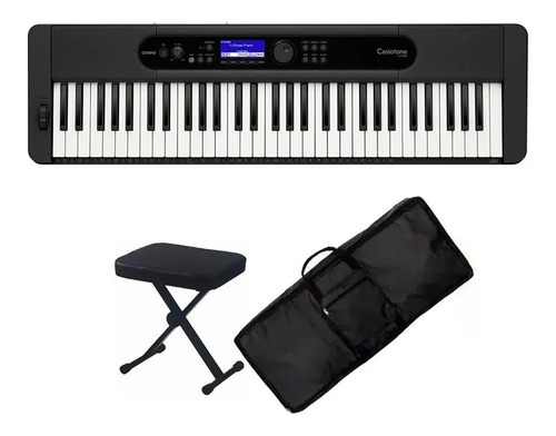 Teclado Ct S400 Casio Sensitivo Bt + Banqueta Funda 