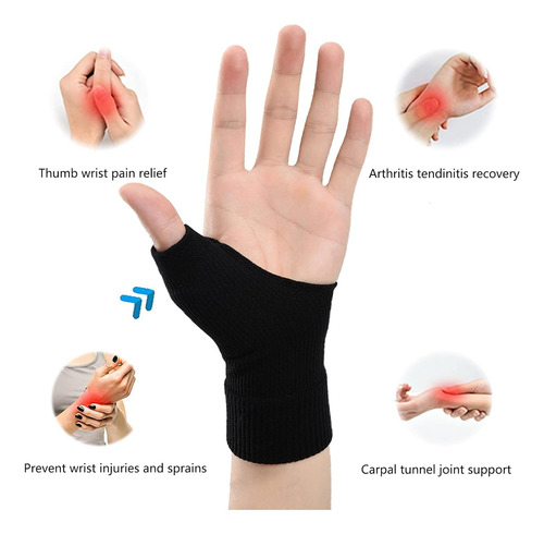 Soportes De Muñeca Para El Pulgar, Mangas De Compresión Tran