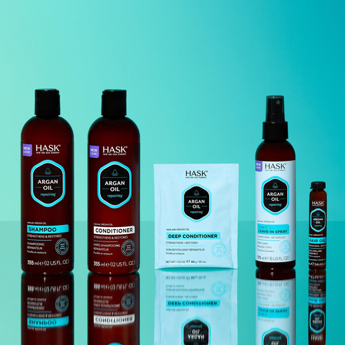Aceite Reparador De Brillo Hask Argan Para Todo Tipo De